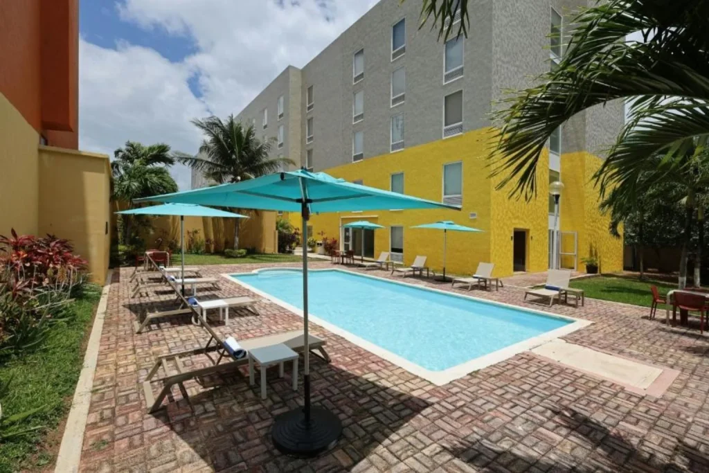 Outdoor pool at City Express by Marriott Cancun in Cancun, Mexico