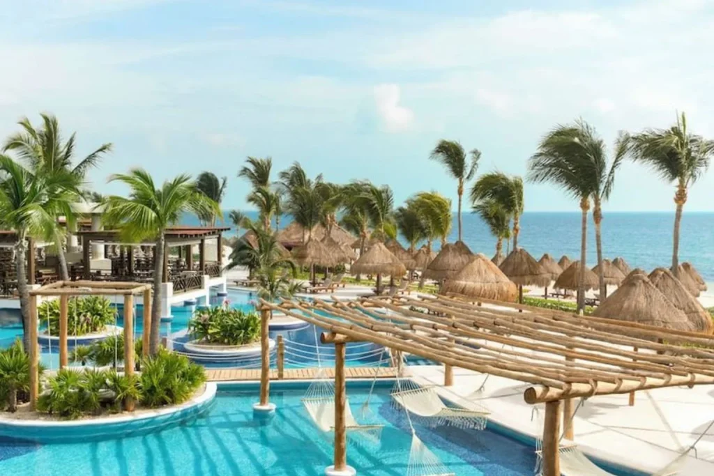 Pool with ocean view at Excellence Playa Mujeres in Playa Mujeres, Mexico