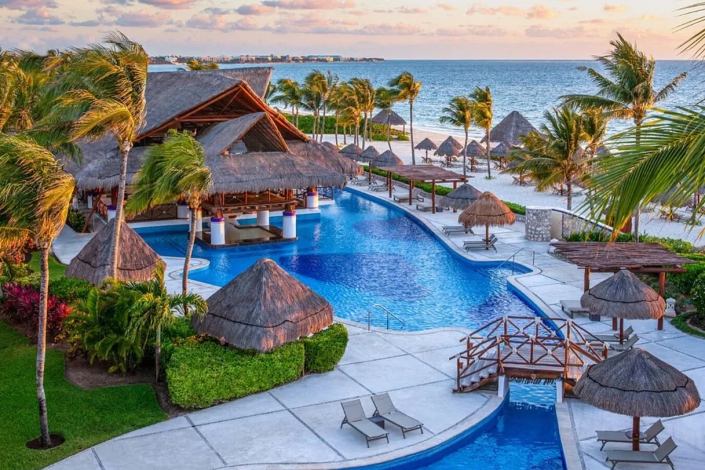 Pool with ocean view at Excellence Riviera Cancun in Riviera Cancun, Mexico