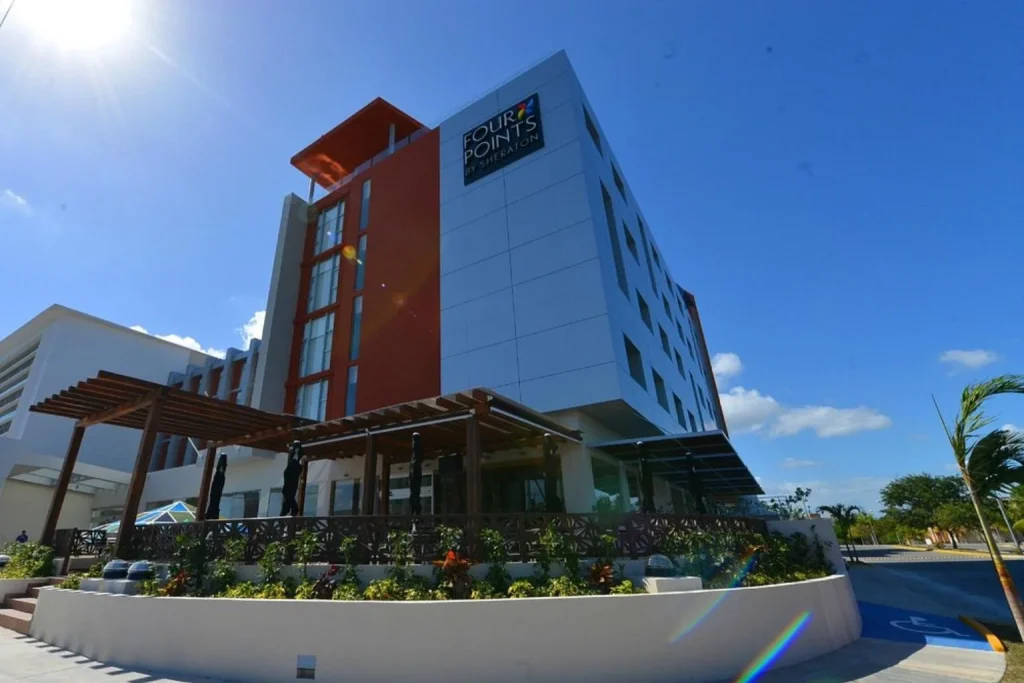Hotel exterior at Four Points by Sheraton Cancun Centro in Cancun, Mexico