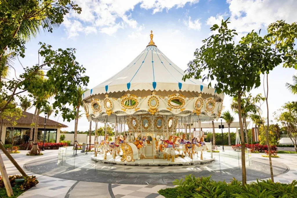 Decorative carousel at Garza Blanca Cancun, Mexico
