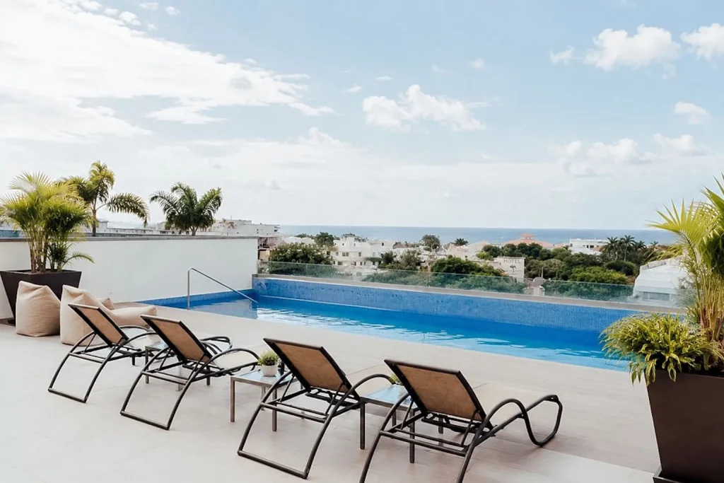 Rooftop pool at Holiday Inn Express & Suites Playa del Carmen in Playa del Carmen